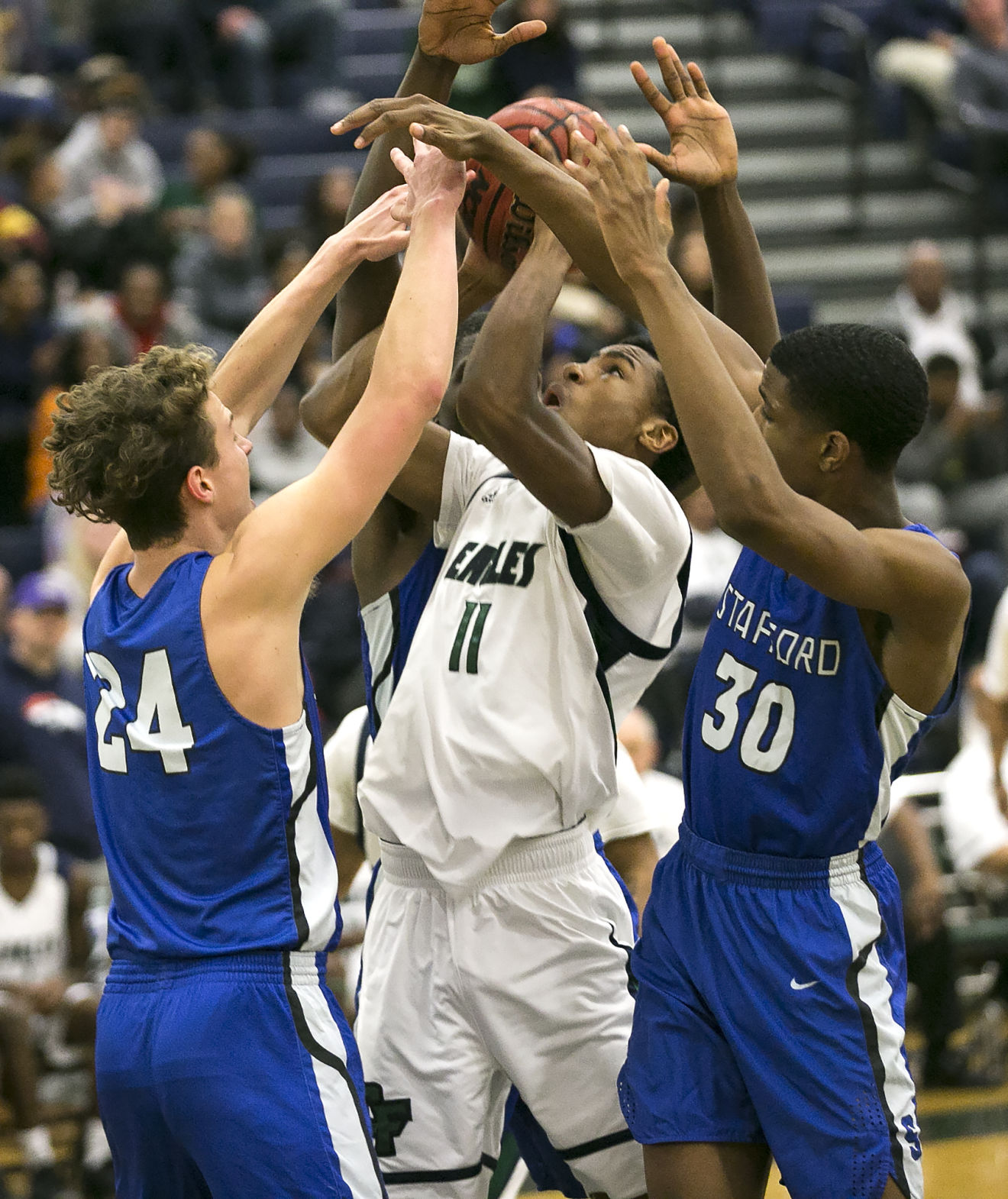 Stafford at Colonial Forge boys basketball